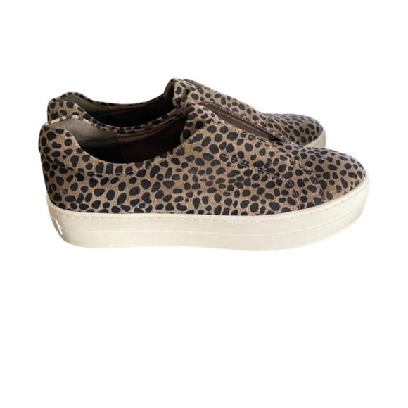 J/Slides Heidi Leopard Slip On Sneakers 8.5 - Picture 2 of 6